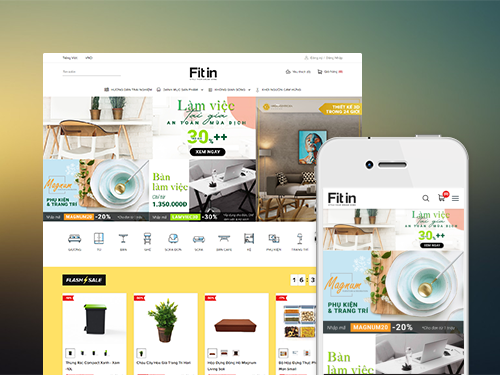 Web nội thất - Hệ thống sàn dự án website affiliate